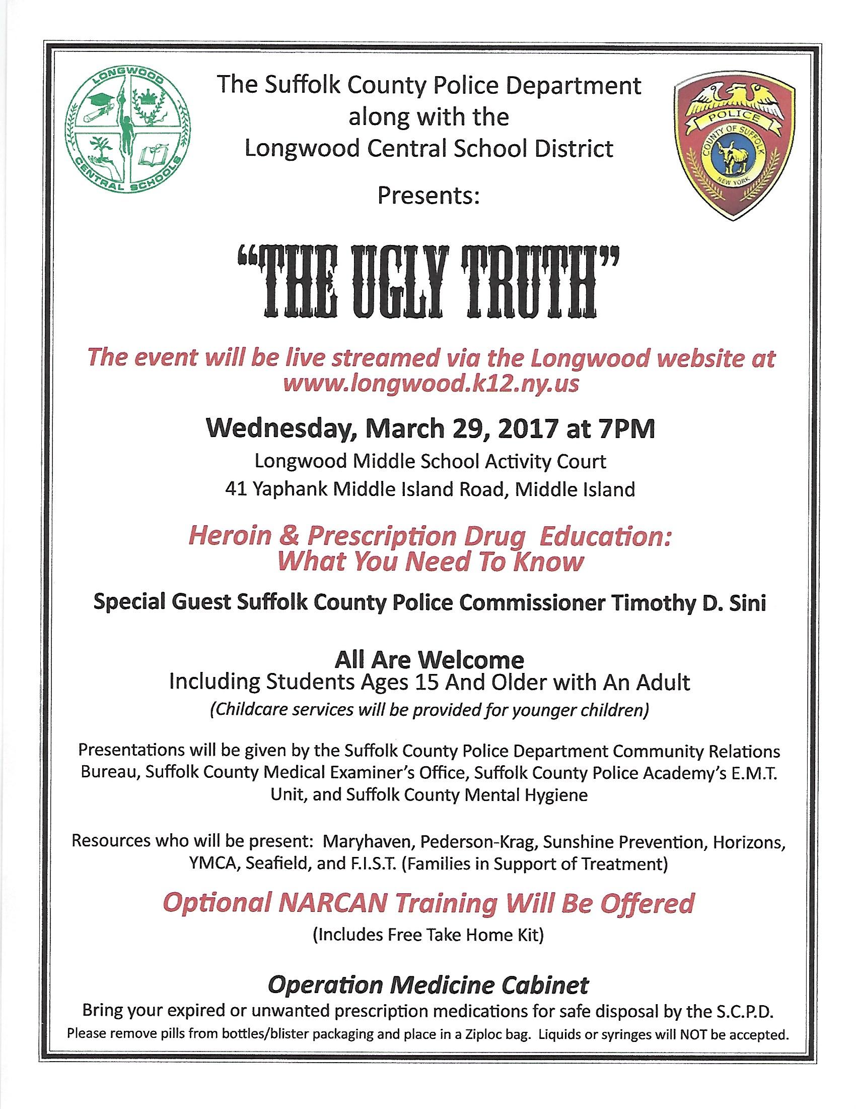Read more about the article Life Saving “Ugly Truth” Presentation at LMS on 3/29