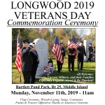 Veterans Day Ceremony at Bartlett Pond Park: Monday, 11/11/ at 11a.m.
