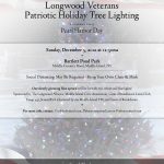 Pearl Harbor Day Patriotic Tree Lighting Ceremony at BPP on Sun, 12/5/21 at 12:30pm