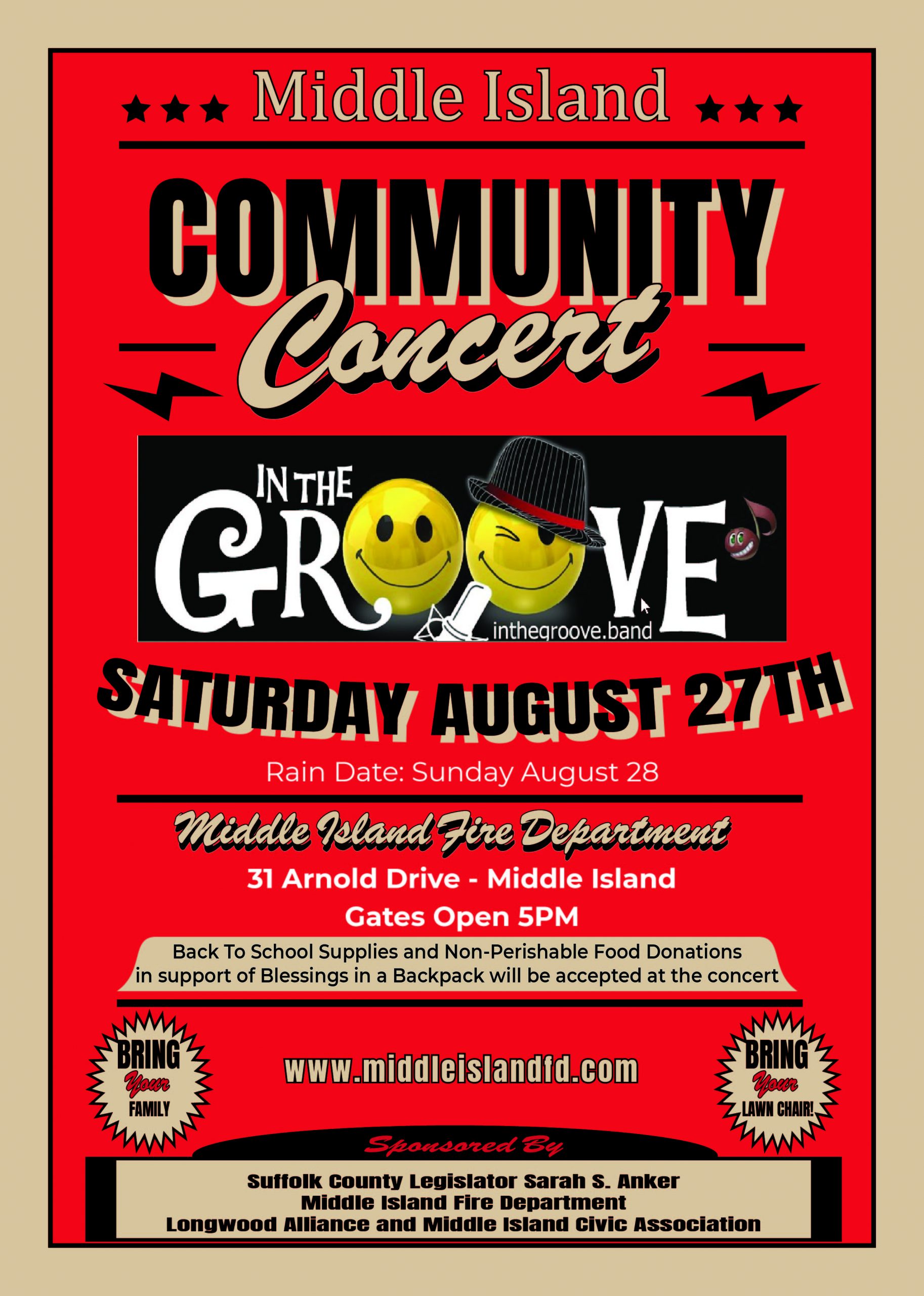 Read more about the article Save the date:  FREE Community Concert at MIFD on Sat, Aug 27th!